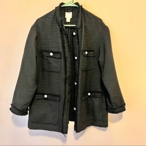 H&M black tweed jacket